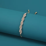Copper Wave Gold Plated White Zircon Adjustable – Jewelry Gift Ideas — 4