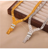 Fashion Trend Y Letter Zircon-inlaid Pendant – Jewelry Gift Ideas — 18