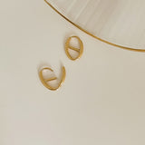 Sterling Silver Minimalist Pig Nose Earrings – Holiday Gift Ideas — 3