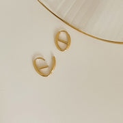 Sterling Silver Minimalist Pig Nose Earrings – Holiday Gift Ideas — 3