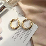 Simple European American Circle Earrings Alloy – Practical Gifts — 6