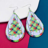 Cartoon Printed Christmas Leather Earrings – Useful Gifts — 2