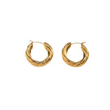 Denisse Twisted Hoop Earrings – Birthday Gifts — 4