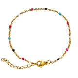 Fashion Stainless Steel Bracelets Gold Color Blue Red – Stylish Gifts — 4