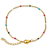 Fashion Stainless Steel Bracelets Gold Color Blue Red – Stylish Gifts — 4