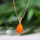Fashion Platinum Water Drop Blue Copper Necklace – Jewelry Gift Ideas — 4