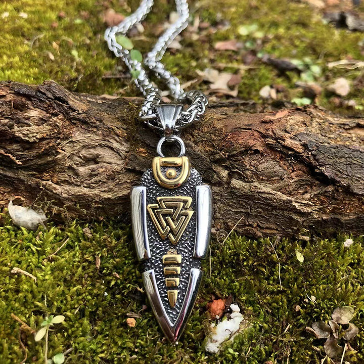 Stainless Steel Viking Arrow Pendant Triangular – Jewelry Gift Ideas — 1