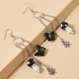 Long Chain Butterfly Mushroom Earrings For Women – Gifts for Her — 4