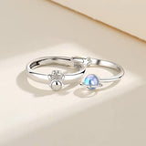 Unique Design Moonstone Planet Ring – Stylish Gifts — 6