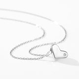 S925 Sterling Silver Cute Heart Shape Necklace – Jewelry Gift Ideas — 2