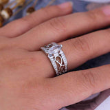 Hollow Flower Diamond Fancy Shape Diamonds Horse Eye – Birthday Gifts — 1