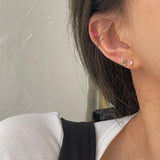 5-Color Petite Geometric Colorful Zircon Earrings – Meaningful Gifts — 2