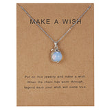 Dolphin Natural Stone Paper Card Necklace – Jewelry Gift Ideas — 2