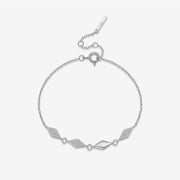 Rhombus S925 Silver Simple Sweet Cool Bracelet – Jewelry Gift Ideas — 7