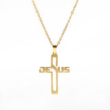 Stainless Steel Cross Pendant Sweater Chain – Jewelry Gift Ideas — 5