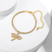Novel Personality Dragonfly Rhinestone Chain Shiny – Everyday Gifts — 8
