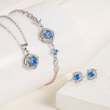 Pendant Necklace Ear Stud Bracelet Suit Women's – Jewelry Gift Ideas — 1