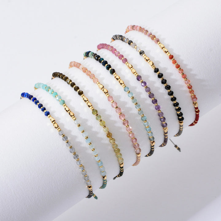 Agate Natural Stone Bead Woven Beads Small – Jewelry Gift Ideas — 1