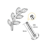 G23 Titanium Alloy Lip Claw Inlaid Horse Eye 5A Zircon – Stylish Gifts — 7