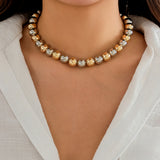Exaggerated Punk Contrast Color Beaded Necklace – Jewelry Gift Ideas — 17
