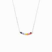 Rainbow Crystal Necklace Collarbone Chain – Jewelry Gift Ideas — 3