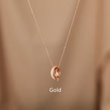 S925 Sterling Silver Interlocking Necklace – Jewelry Gift Ideas — 7