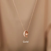 S925 Sterling Silver Interlocking Necklace – Jewelry Gift Ideas — 7