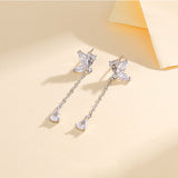 S925 Butterfly Zircon Tassel Earrings Women's – Jewelry Gift Ideas — 5