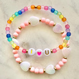Colorful Dopamine Letter Love Acrylic Bracelet – Jewelry Gift Ideas — 4
