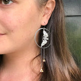 Skull Moth Pendant Earrings For Women – Jewelry Gift Ideas — 5