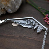 Wandering River Valley Sunset Natural Necklace – Jewelry Gift Ideas — 3