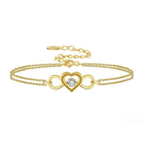 Women's Sterling Silver Double-layer Bracelet – Jewelry Gift Ideas — 1