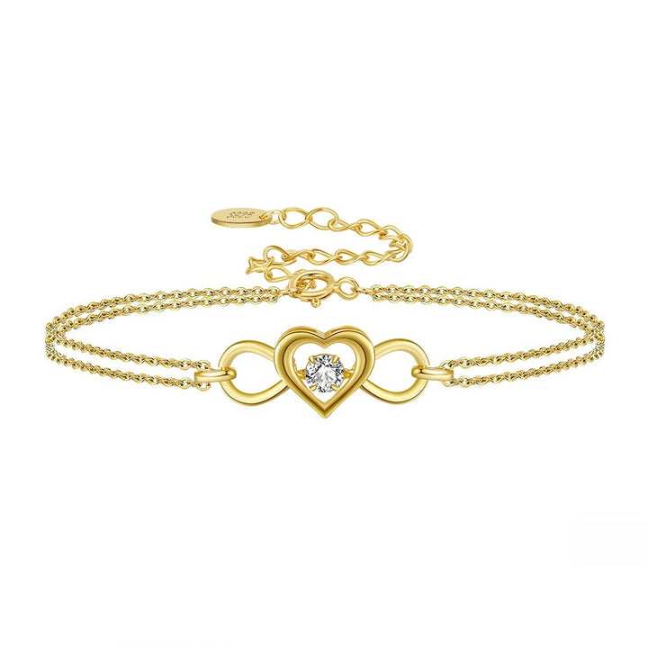 Women's Sterling Silver Double-layer Bracelet – Jewelry Gift Ideas — 1