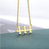 Old English Digital Necklace Stainless Steel – Jewelry Gift Ideas — 3