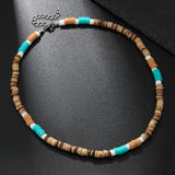 Men's Bohemian Style Simple Wood Piece Coconut – Jewelry Gift Ideas — 9
