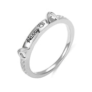 Personalized Pet Cat Ears Name Ring Fashion Jewelry – Stylish Gifts — 4