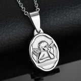 Cute Angel Stainless Steel Necklace For Boys – Jewelry Gift Ideas — 2
