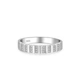 Women's Sterling Silver Fashion Line Ring – Stylish Gifts — 3
