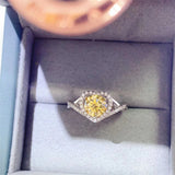 Yellow Moissanite Heart-shaped Color Yellow – Jewelry Gift Ideas — 3