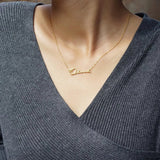 Women's Personalized Name 18k Gold Necklace – Jewelry Gift Ideas — 1