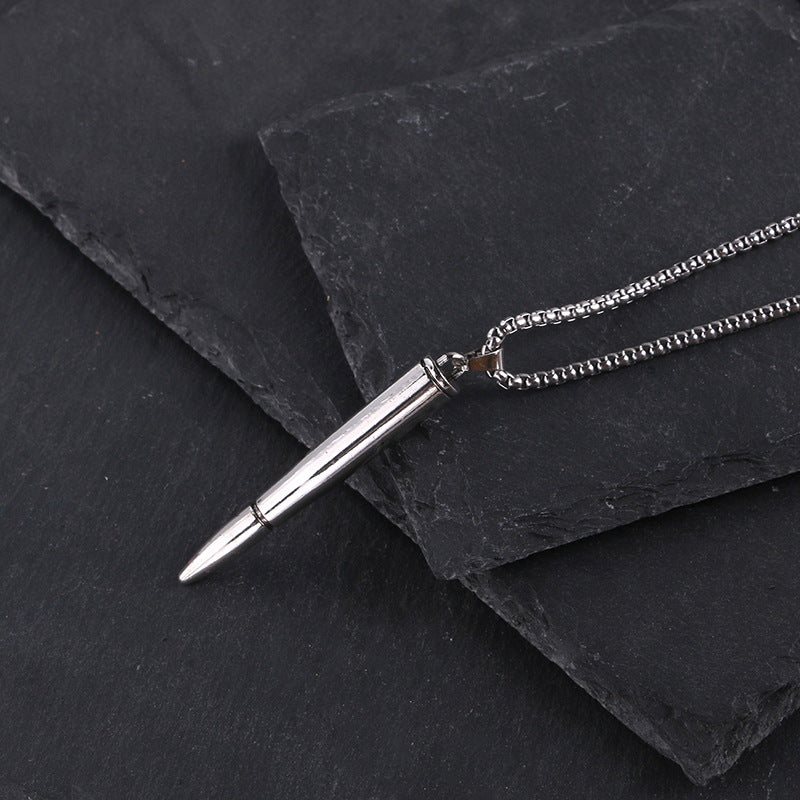 Trendy Bullet Titanium Steel Necklace Domineering – Jewelry Gift Ideas — 1