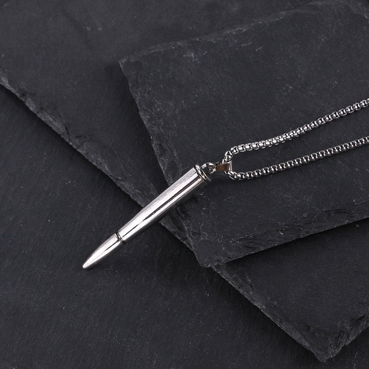 Trendy Bullet Titanium Steel Necklace Domineering – Jewelry Gift Ideas — 1