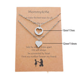 Stainless Steel Heart-shaped Card Necklace – Jewelry Gift Ideas — 3