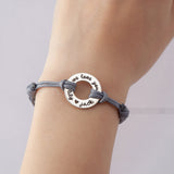 Stainless Steel Ring Lettering Hand Rope – Practical Gifts — 1