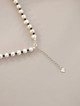 Freshwater Pearl Black Spinel Necklace Sweater – Jewelry Gift Ideas — 4