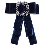Exaggerated Gold Velvet Braided Bow Brooch – Jewelry Gift Ideas — 3