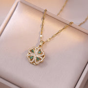 Necklace Heart-shaped Rotating Micro-inlaid – Jewelry Gift Ideas — 3