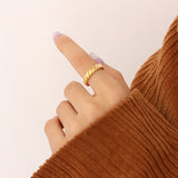 Women's Geometric Shape Elemental Rotating Ring – Gifts for Her — 1