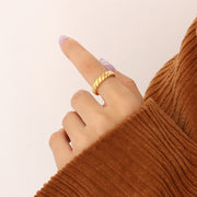 Women's Geometric Shape Elemental Rotating Ring – Gifts for Her — 1