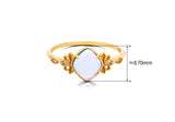 Vintage Diamond Ring Natural Topaz – Practical Gifts — 5